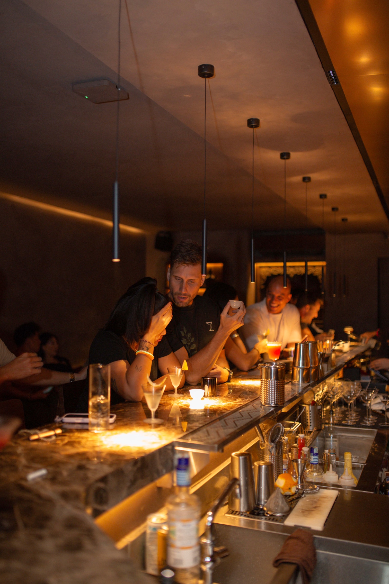 Two signature cocktails at Bar Rasa in Bali.